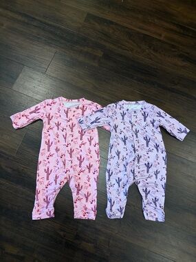 Cowgirl Hardware Rompers Purple & Pink Size 6 Months